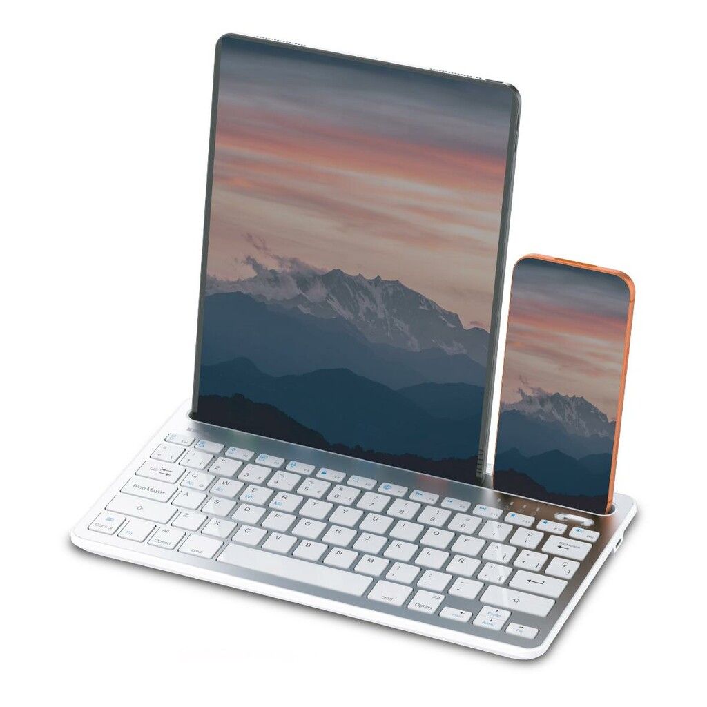 Teclado BT Multiplataforma 29x16x2cm *Blanco* SOUL