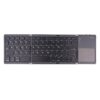 Teclado BT Plegable c/Touchpad AN/IO/WIN/MC 30x9.5 *Negro* SOUL