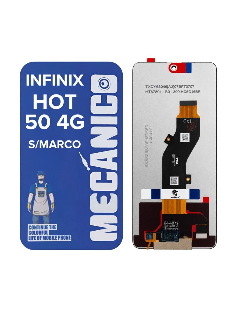 MODULO INFINIX HOT 50 4G/TECNO SPARK 30 4G -- MECANICO