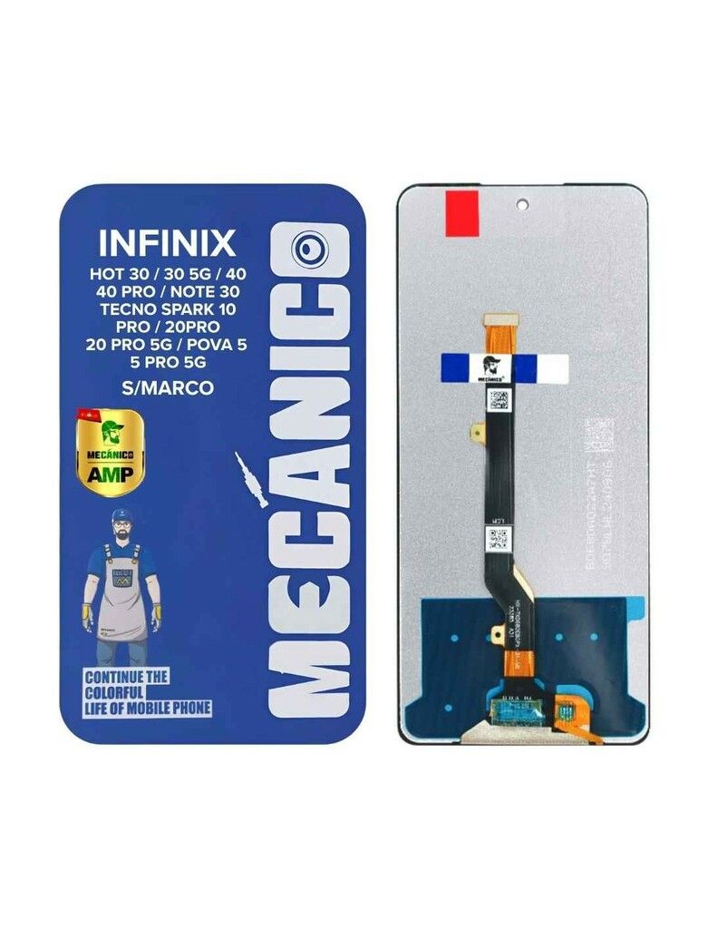 MODULO TECNO SPARK 10 PRO / 20PRO/20 PRO 5G/POVA 5/5 PRO 5G / INFINIX HOT 30/30 5G/40/40 PRO/NOTE 30/-- MECANICO