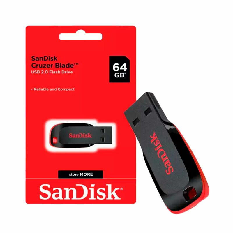 Pendrive Sandisk Cruzer Blade 64gb