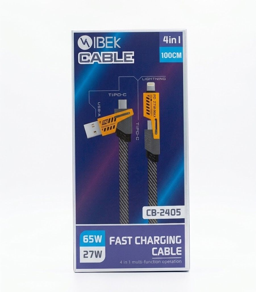 Cable USB 4 en 1 IBEK CB-2405 Cable USB 4 en 1 IBEK CB-2405