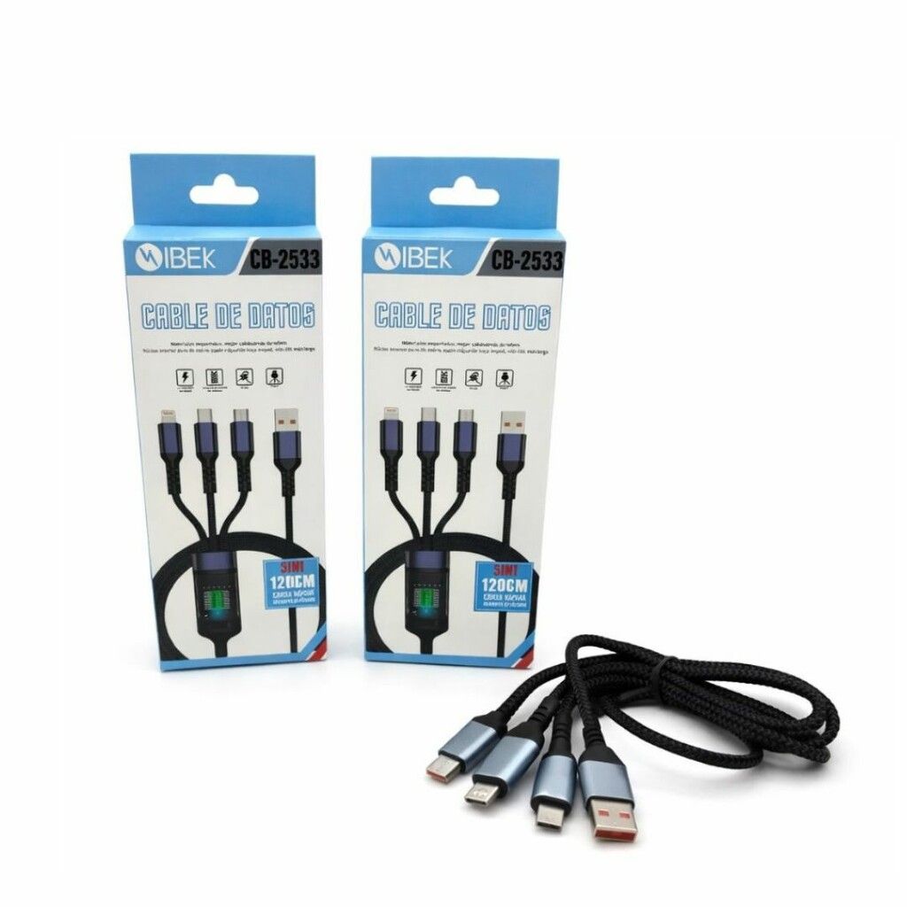 Cable USB 3 en 1 IBEK CB-2533 Cable USB 3 en 1 IBEK CB-2533