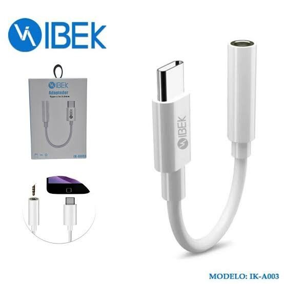 Adaptador Tipo-C a 3.5 mm IBEK Adaptador Tipo-C a 3.5 mm IBEK