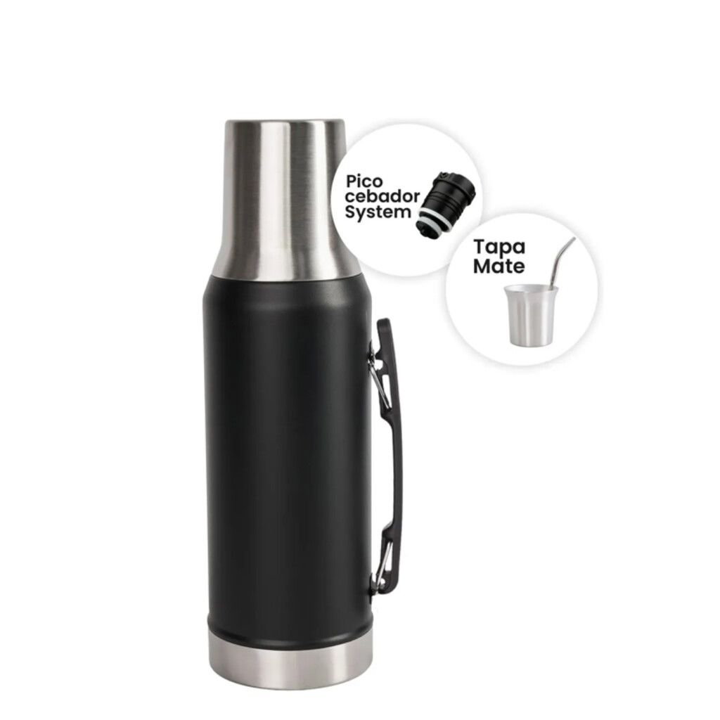 KIT Termo Acero Doble Capa 1.3L + Mate
