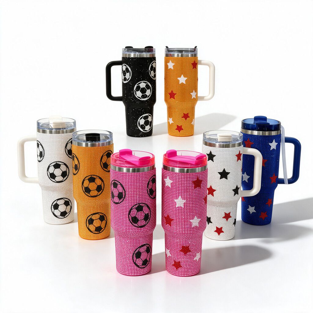 Vaso Quencher Glitter Perlado c/ Diseño 1.2Lts