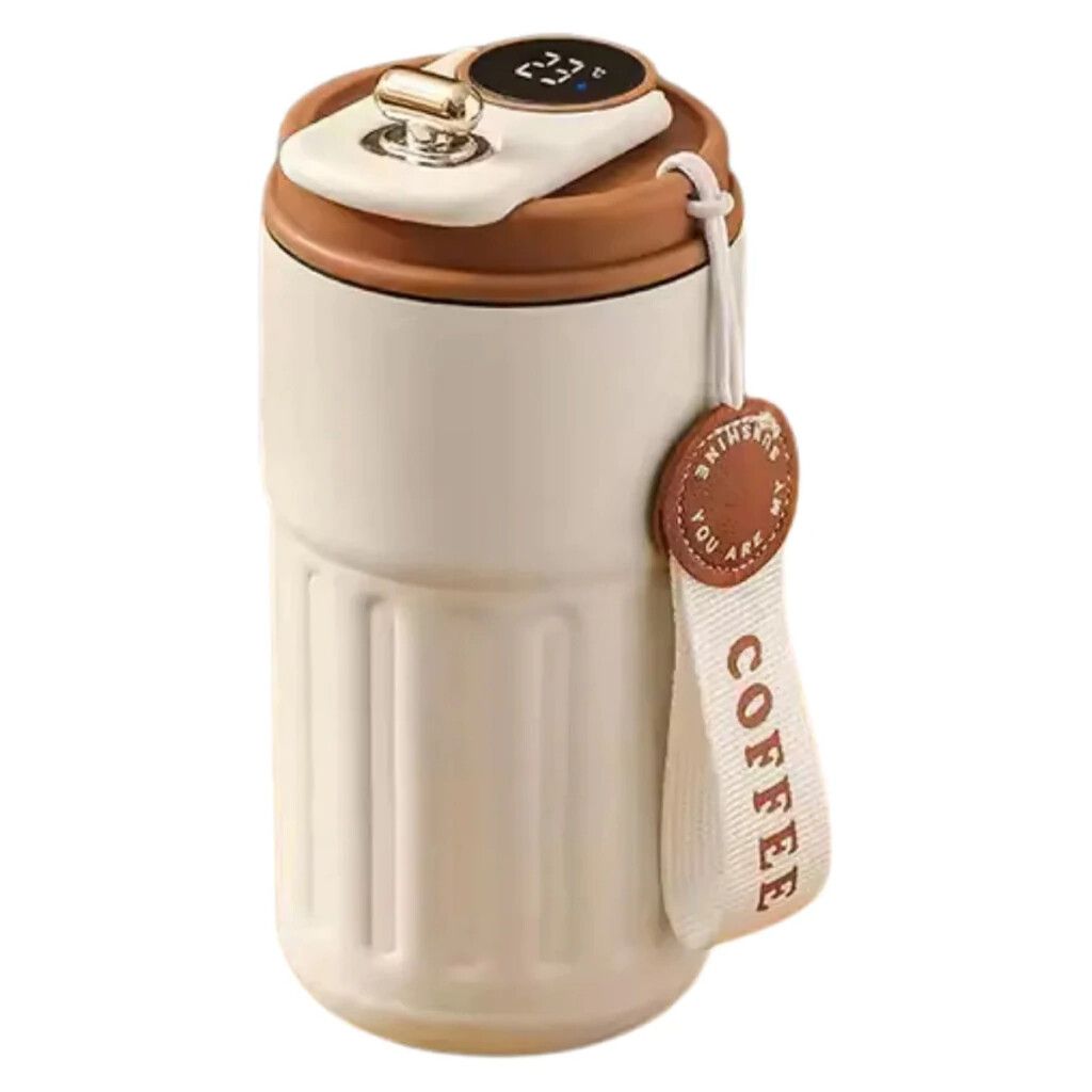 Vaso Térmico Inteligente Sensor De Temperatura 450ml Cafe