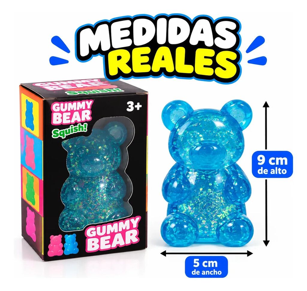 SQUISHY Gummy Bear Glitter SQUISHY Gummy Bear Glitter